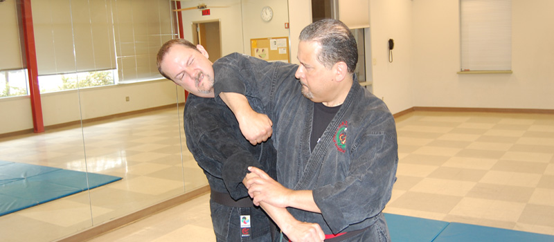 picture of Professor Israel Gonzales elbow strike to jaw