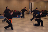 Israel Gonzales and students practicing Lapunti drills